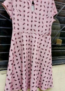 Pink Toucan Print Fit &amp; Flare Dress