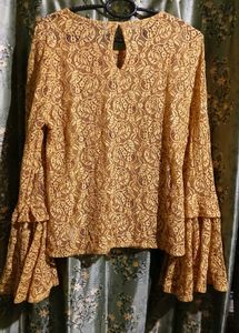 Lace Bell Sleeve Top