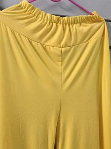 Yellow Wide Leg Pants