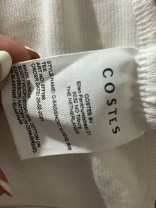 White Ribbed Fitted Top