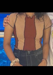 Pull&amp;Bear Ripped Jeans And Shein Top