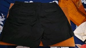 Black Denim Shorts