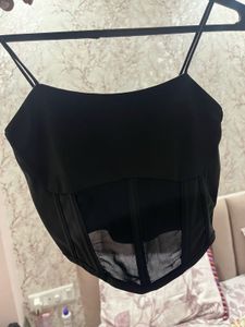 Sexy Black Corset Top