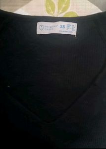 V neck bodycon sweater