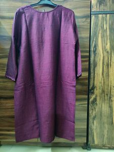 Elegant Purple Cotton Kurta