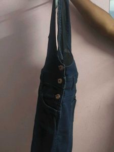 Denim Short Jump Suit
