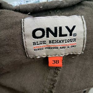 y2k Olive Green Pocket Skirt