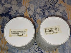 IKEA White Lace Candle Holders (Set of 2)