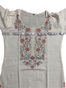 White Embroidered Kurta Set