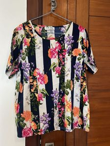 Floral Striped Top