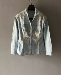 Blue Shaded Denim Tich-button Shirt 👕🩵💙
