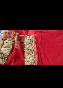 Red &amp; Gold  ethnic gown