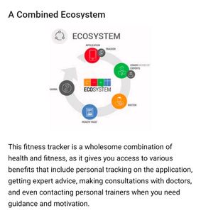 ✨New ✨GOQii Stride✨ Fitness Smart✨ Tracker (Red)