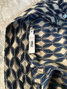 Patterned Button-Down Shirt