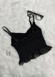 RED ROSE PATTERN TOP
