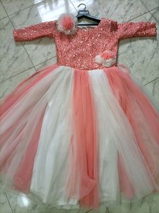 Kids Pink Beautiful Frock Upto 10 Yrs
