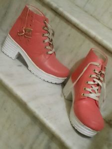 Stylish Red Ankle Boots