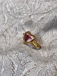 Floral Resin Gold jewelry set