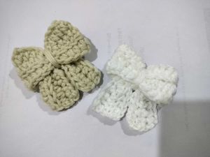 Crochet Hair Bows - Set of 2