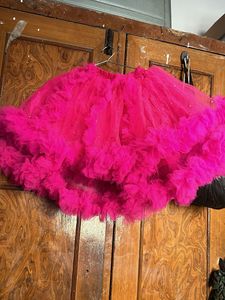 Pink Ruffle Tulle Skirt