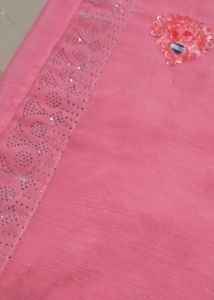 New Saree Pinck Color