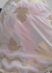 Elegant White &amp; Gold Dupatta