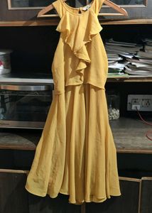 AND Yellow Halter Neck Dress