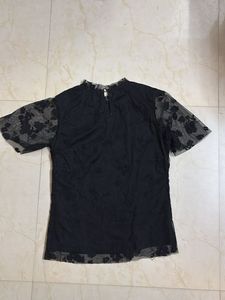 Floral Sheer Sleeve Top