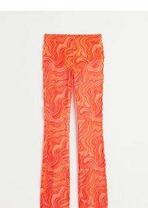 Retro Swirl Print Mesh Pants (Never Worn)