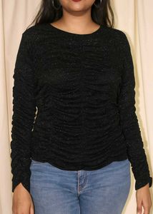 Sparkly Black Top H&M