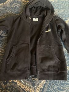 Puma Black Zip-Up Hoodie