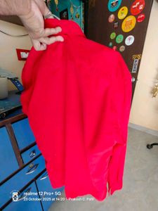 42-44&#34; Red Velvet Casual Shirt ( Twice Used)