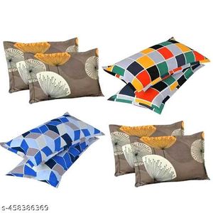 Colorful Geometric Pillowcases (Set of 10