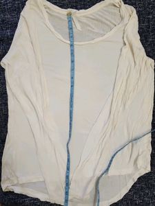 Casual Layering Duo: Black &amp; Cream Long-Sleeve Top
