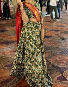 Green Printed Kurta Set