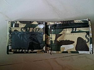 Camouflage Print Mini Wallet