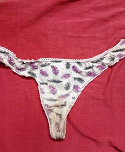 Feather Print Thong