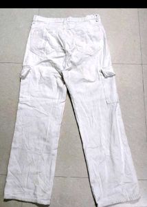 Zara White Cargo Pants