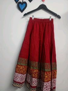 ♥️RED ETHNIC LONG SKIRT ♥️