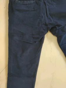 Navy Blue Casual Pants