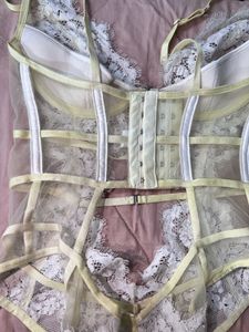 Embroidered Underwired Lace Bodysuit (Rare find 🌙