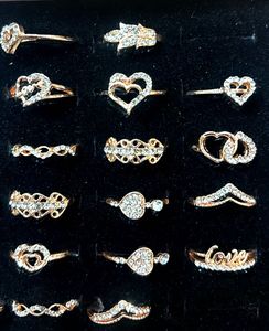 Assorted Gold Tone Rings
