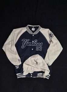 Russell Athletic Heavy Denim Bomber + Hoddie