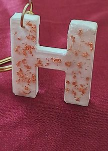 Resin H Keychain
