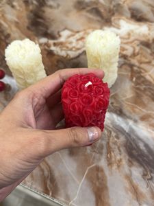 Pillar Rose Crave Scented Candles Pack Of 3.