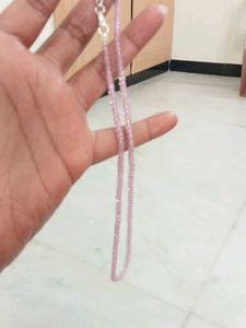 Dazzling Zircon Crystal Beaded String Chain