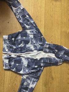 Blue Patterned Lounge Set