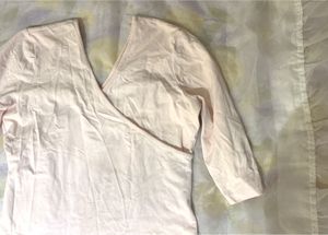 Beautiful Pink Imported Wrap Top