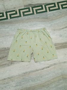 Cute Pineapple Print Shorts