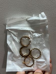 Set Of 5 Minimalist Rings